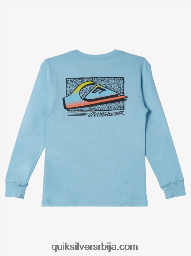 децаци Quiksilver 8-16 ретро фаде мајица небеско плаветнило Z824VN2193