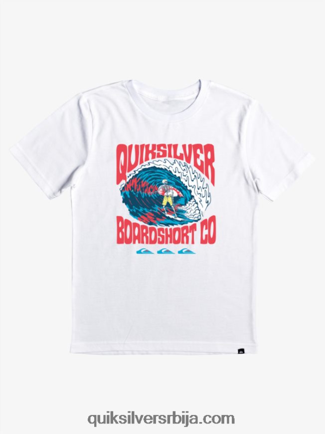 децаци Quiksilver Мајица 8-16 вишег живота бео Z824VN2209