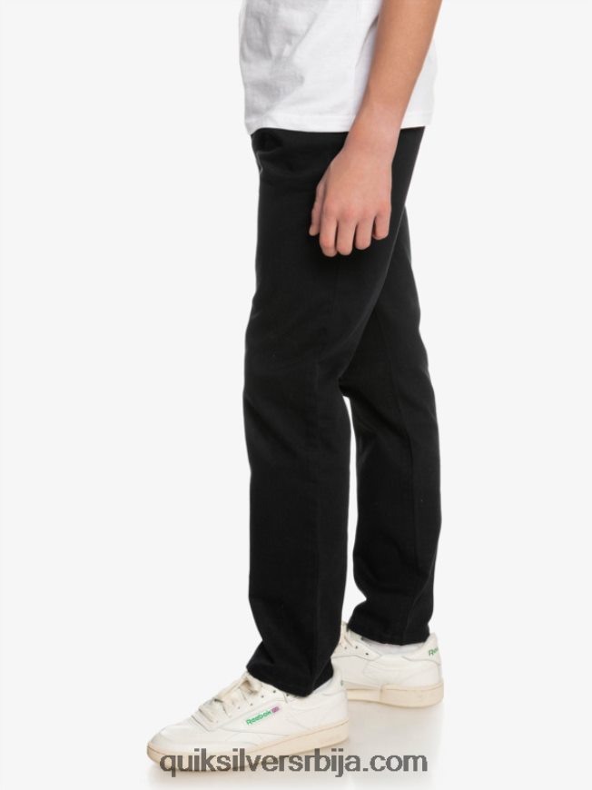 децаци Quiksilver 8-16 уп свакодневне панталоне црн Z824VN2240