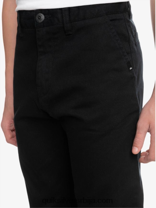 децаци Quiksilver 8-16 уп свакодневне панталоне црн Z824VN2240