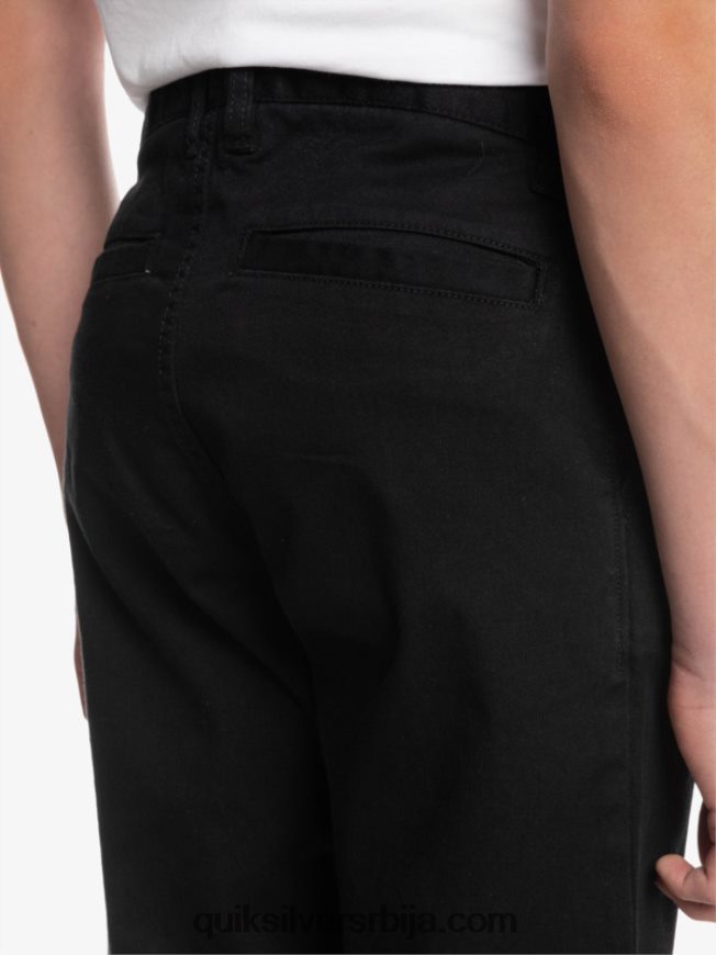 децаци Quiksilver 8-16 уп свакодневне панталоне црн Z824VN2240