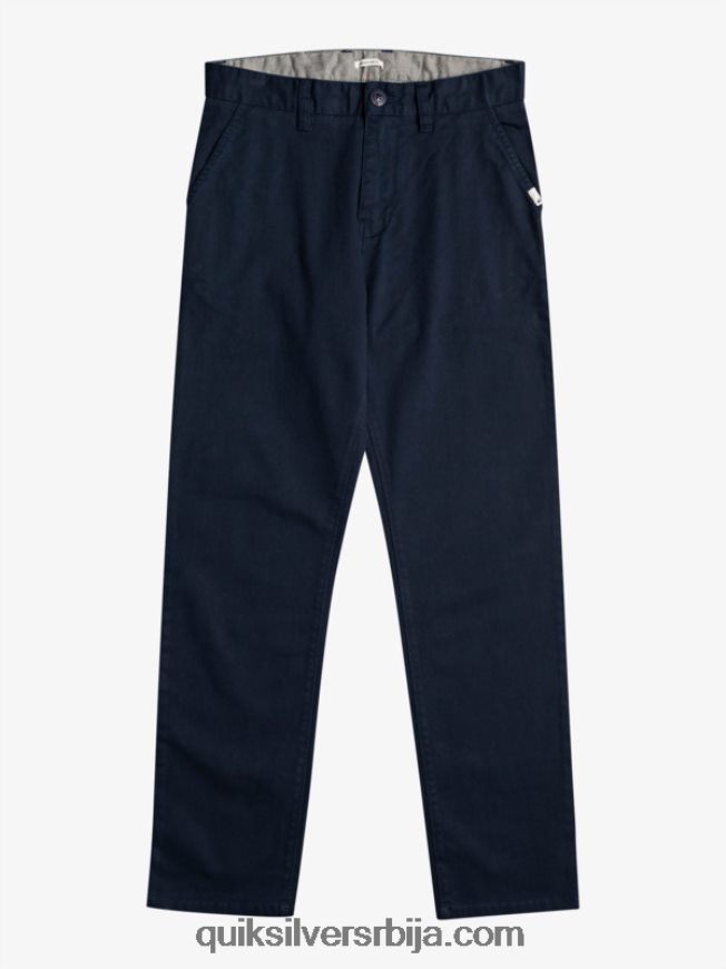 децаци Quiksilver 8-16 уп свакодневне панталоне морнарски сако Z824VN2241