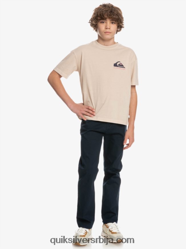 децаци Quiksilver 8-16 уп свакодневне панталоне морнарски сако Z824VN2241