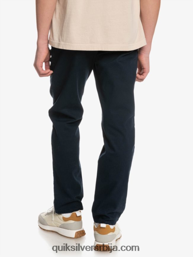 децаци Quiksilver 8-16 уп свакодневне панталоне морнарски сако Z824VN2241