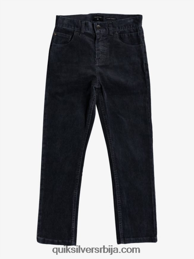 децаци Quiksilver 8-16 кракер сужене сумотне панталоне црн Z824VN2330