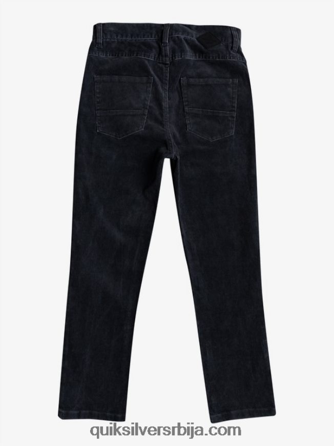 децаци Quiksilver 8-16 кракер сужене сумотне панталоне црн Z824VN2330