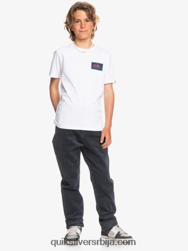 децаци Quiksilver 8-16 кракер сужене сумотне панталоне црн Z824VN2330