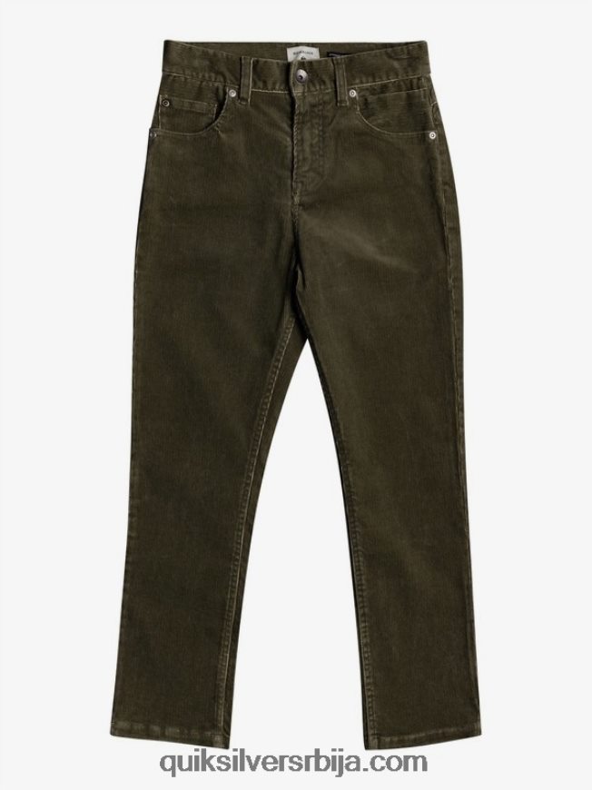 децаци Quiksilver 8-16 кракер сужене сумотне панталоне каламата Z824VN2332