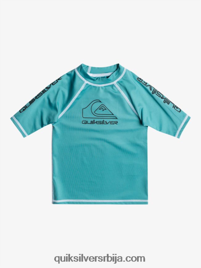 децаци Quiksilver 2-7 на турнеји са кратким рукавима упф 50 расхгуард бриттани блуе Z824VN2115
