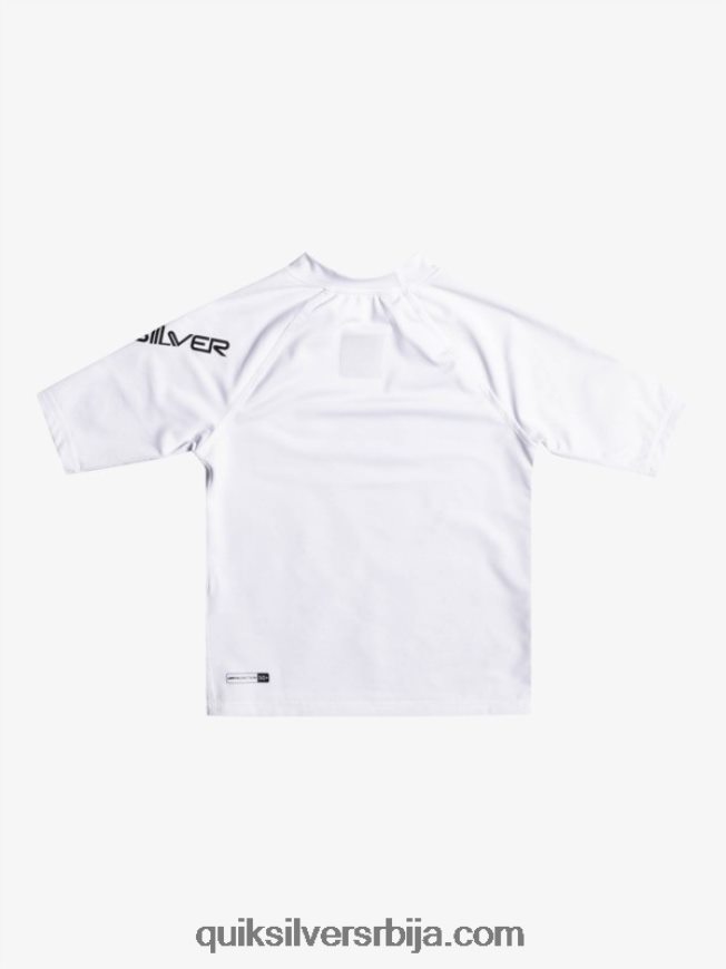 децаци Quiksilver 2-7 свих времена кратких рукава упф 50 расхгуард бео Z824VN2126