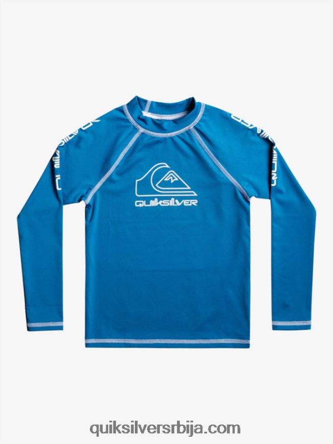 децаци Quiksilver 2-7 на турнеји дуги рукав упф 50 расхгуард валларта блуе Z824VN2222