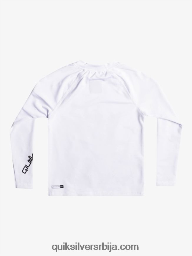 децаци Quiksilver 2-7 све време л/сл мајица за сурфовање бео Z824VN2073