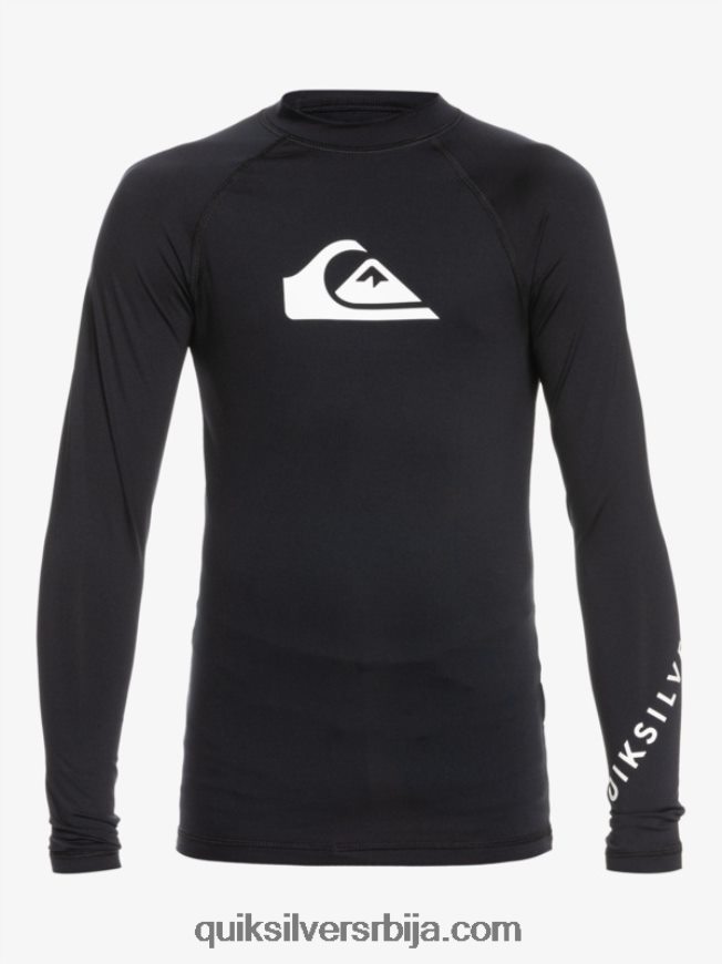 децаци Quiksilver 2-7 све време л/сл мајица за сурфовање црн Z824VN2074