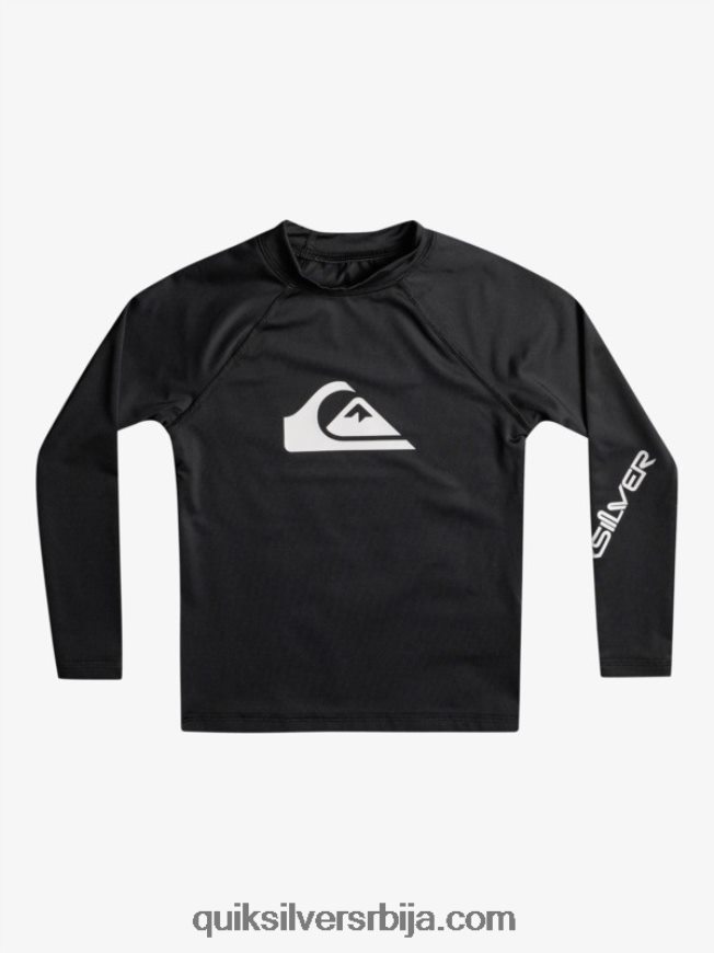 децаци Quiksilver 2-7 све време л/сл мајица за сурфовање црн Z824VN2074