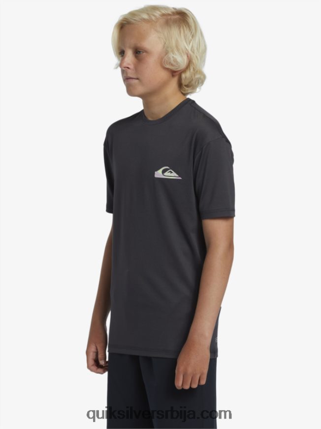 децаци Quiksilver 8-16 мик сессион упф 50 мајица кратких рукава за сурфовање тармац Z824VN2012