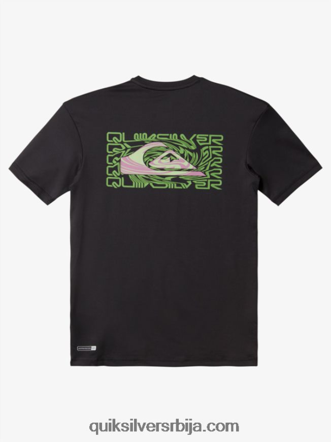 децаци Quiksilver 8-16 мик сессион упф 50 мајица кратких рукава за сурфовање тармац Z824VN2012