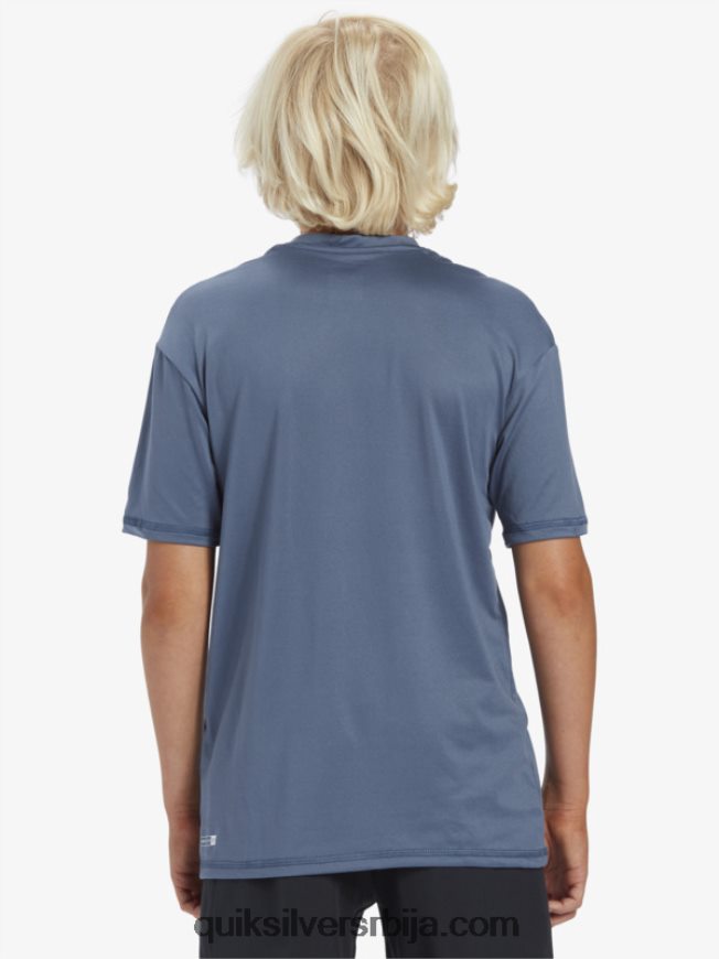 децаци Quiksilver Мајица са кратким рукавима од 8-16 пуне линије упф 50 за сурфовање берингово море Z824VN2136