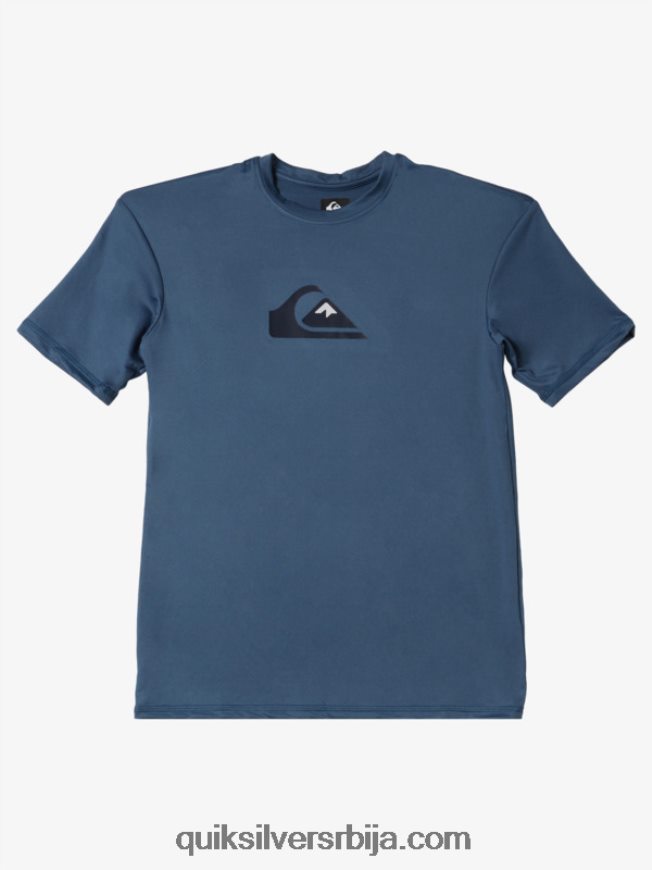 децаци Quiksilver Мајица са кратким рукавима од 8-16 пуне линије упф 50 за сурфовање берингово море Z824VN2136