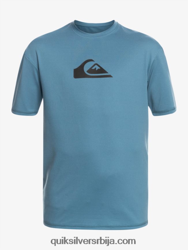 децаци Quiksilver Мајица са кратким рукавима од 8-16 пуне линије упф 50 за сурфовање провансалски Z824VN2138