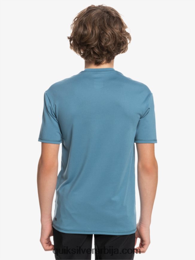 децаци Quiksilver Мајица са кратким рукавима од 8-16 пуне линије упф 50 за сурфовање провансалски Z824VN2138