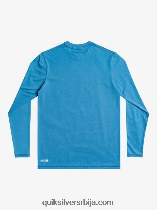 децаци Quiksilver Мајица за сурфовање 8-16 херитаге дугих рукава упф 50 валларта блуе хеатхер Z824VN2262