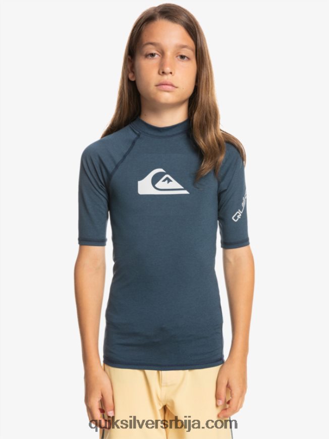 децаци Quiksilver 8-16 свих времена сс омладинска с/сл мајица за сурфовање морнарски блејзер хеатхер Z824VN2061