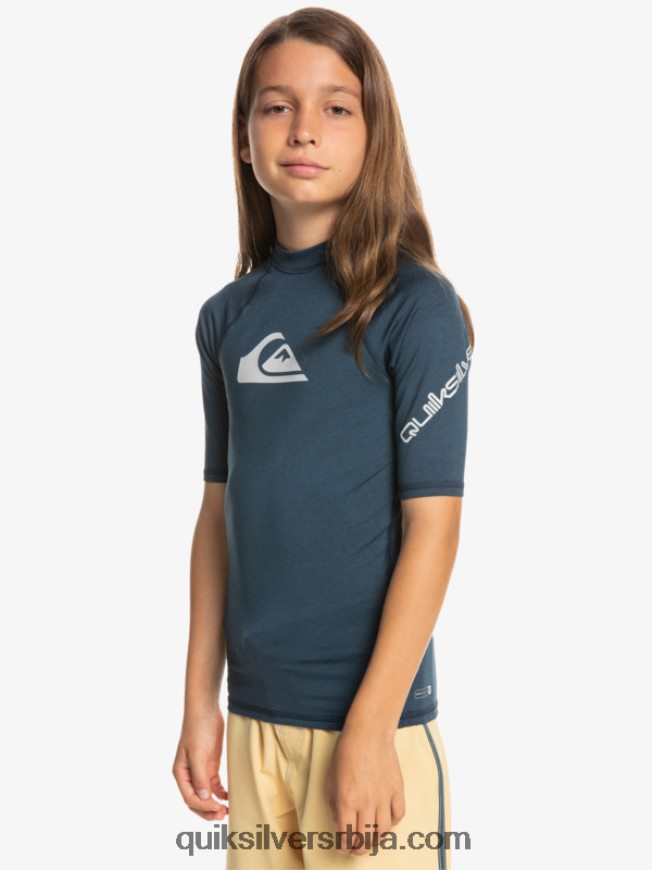 децаци Quiksilver 8-16 свих времена сс омладинска с/сл мајица за сурфовање морнарски блејзер хеатхер Z824VN2061