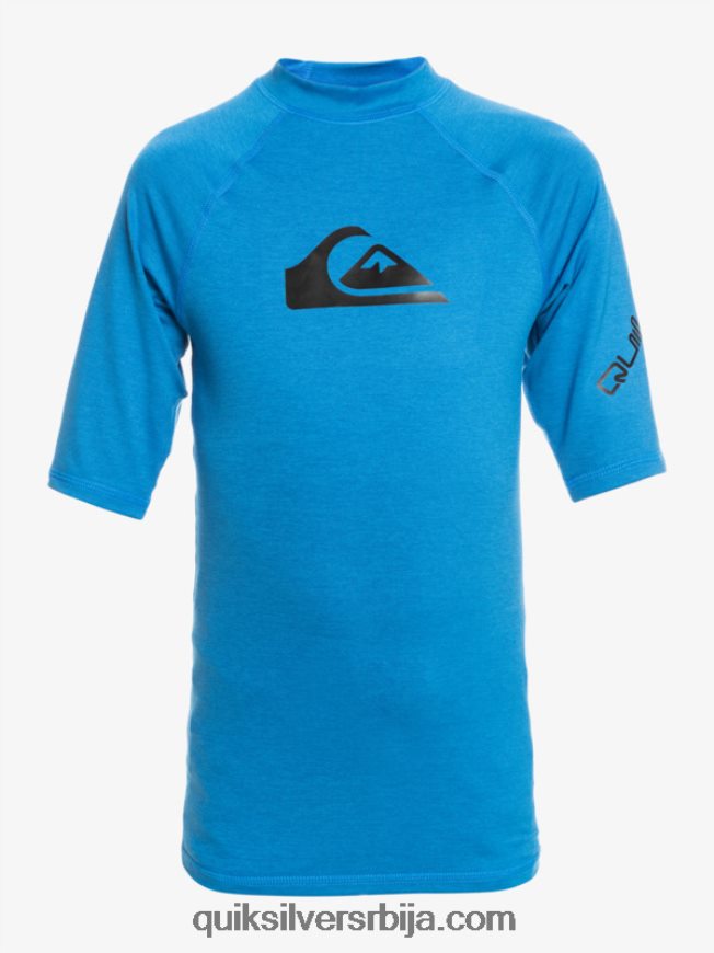 децаци Quiksilver 8-16 свих времена сс омладинска с/сл мајица за сурфовање сноркел блуе хеатхер Z824VN2063