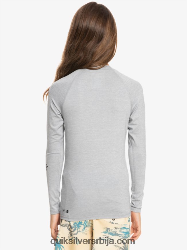 децаци Quiksilver 8-16 све време лс омладинска л/сл мајица за сурфовање сусњежица вријеска Z824VN2096
