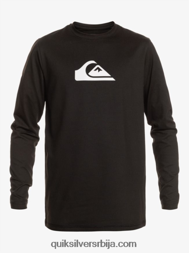 децаци Quiksilver 8-16 солид стреак лс омладинска л/сл мајица за сурфовање црн Z824VN2117