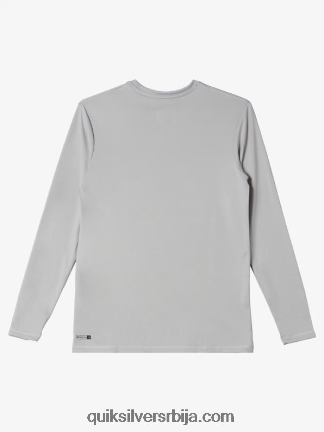 децаци Quiksilver 8-16 солид стреак лс омладинска л/сл мајица за сурфовање сивољубичаста Z824VN2119