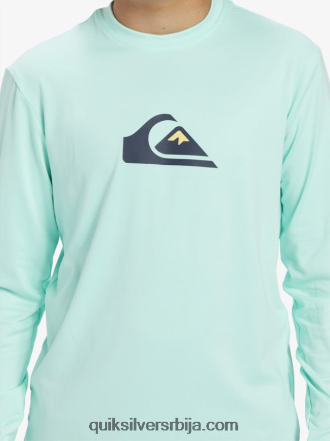 децаци Quiksilver 8-16 солид стреак лс омладинска л/сл мајица за сурфовање стакло за плажу Z824VN2120