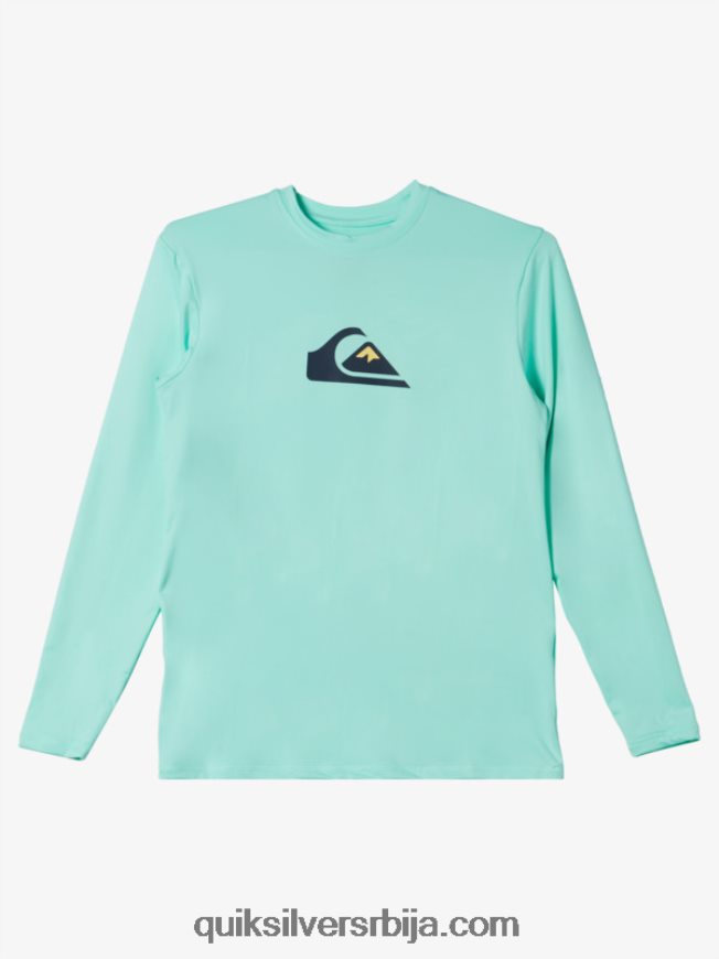 децаци Quiksilver 8-16 солид стреак лс омладинска л/сл мајица за сурфовање стакло за плажу Z824VN2120