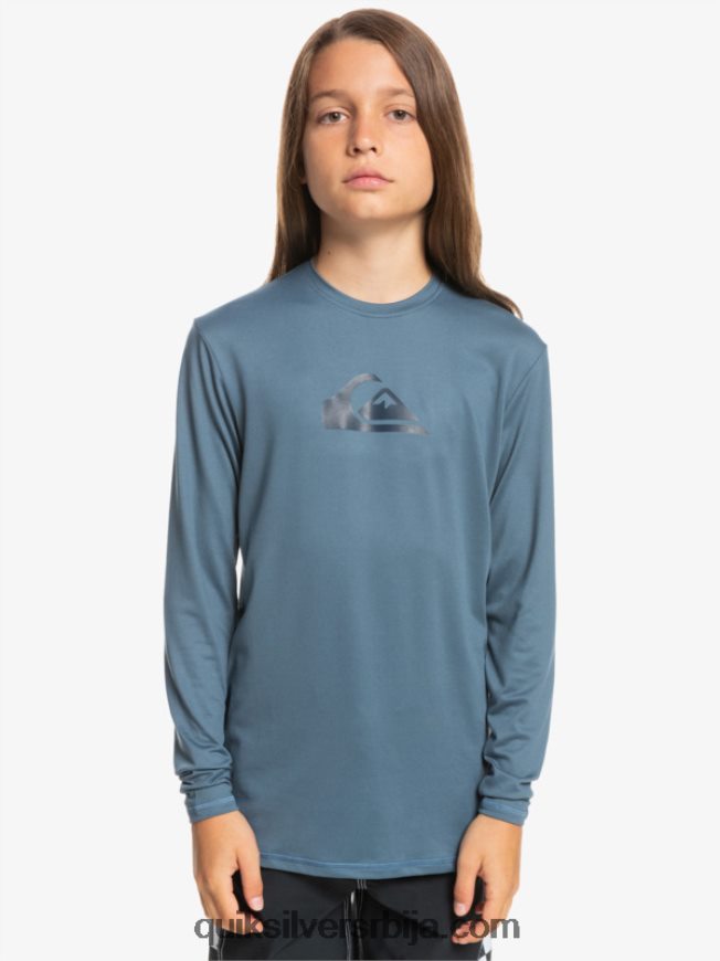 децаци Quiksilver 8-16 солид стреак лс омладинска л/сл мајица за сурфовање берингово море Z824VN2121