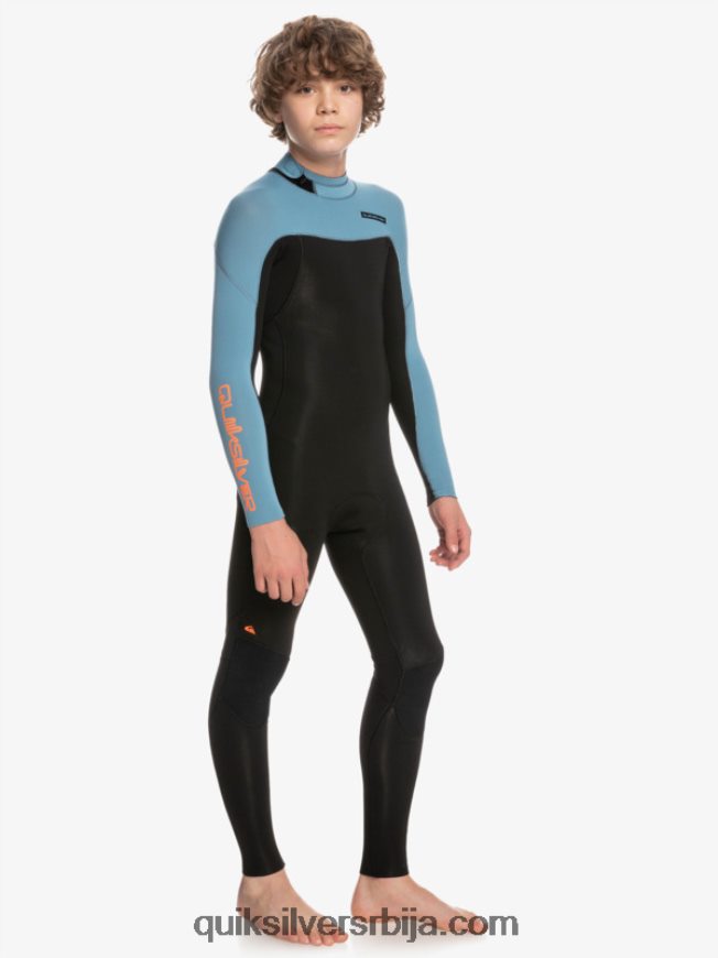 децаци Quiksilver 8-16 3/2мм за свакодневне сесије мокро одело са патент затварачем црна/провинцијално плава Z824VN2223