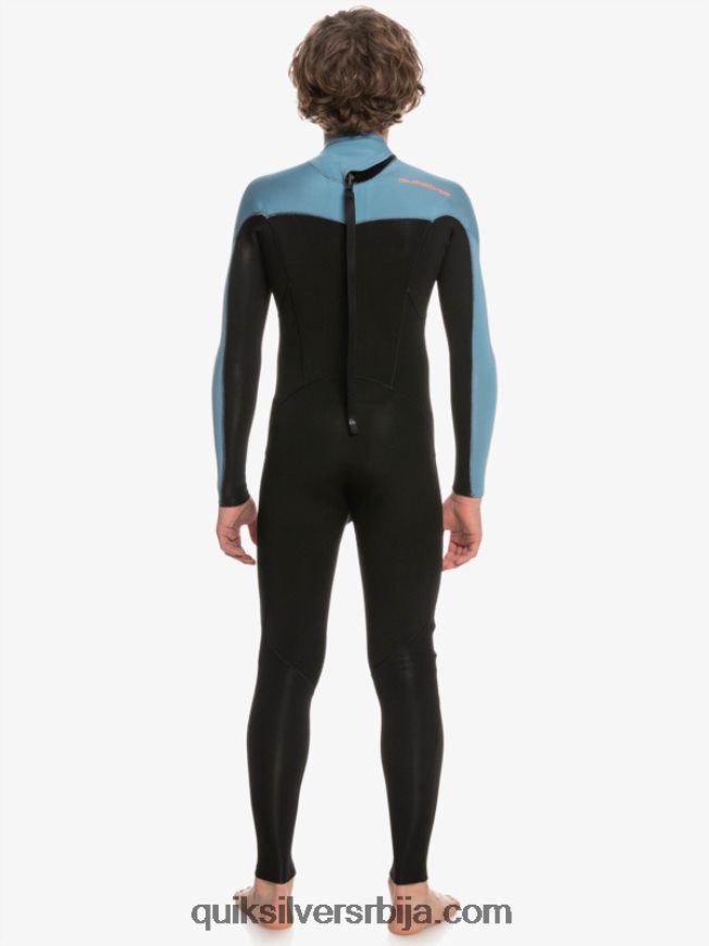 децаци Quiksilver 8-16 3/2мм за свакодневне сесије мокро одело са патент затварачем црна/провинцијално плава Z824VN2223