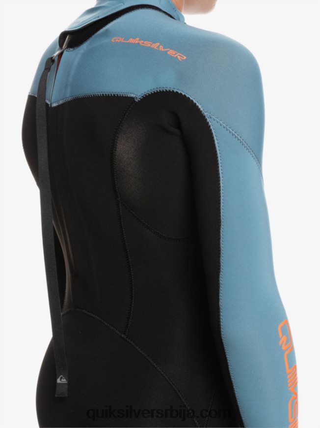 децаци Quiksilver 8-16 3/2мм за свакодневне сесије мокро одело са патент затварачем црна/провинцијално плава Z824VN2223