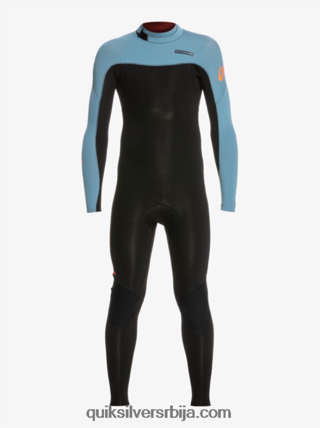 децаци Quiksilver 8-16 3/2мм за свакодневне сесије мокро одело са патент затварачем црна/провинцијално плава Z824VN2223