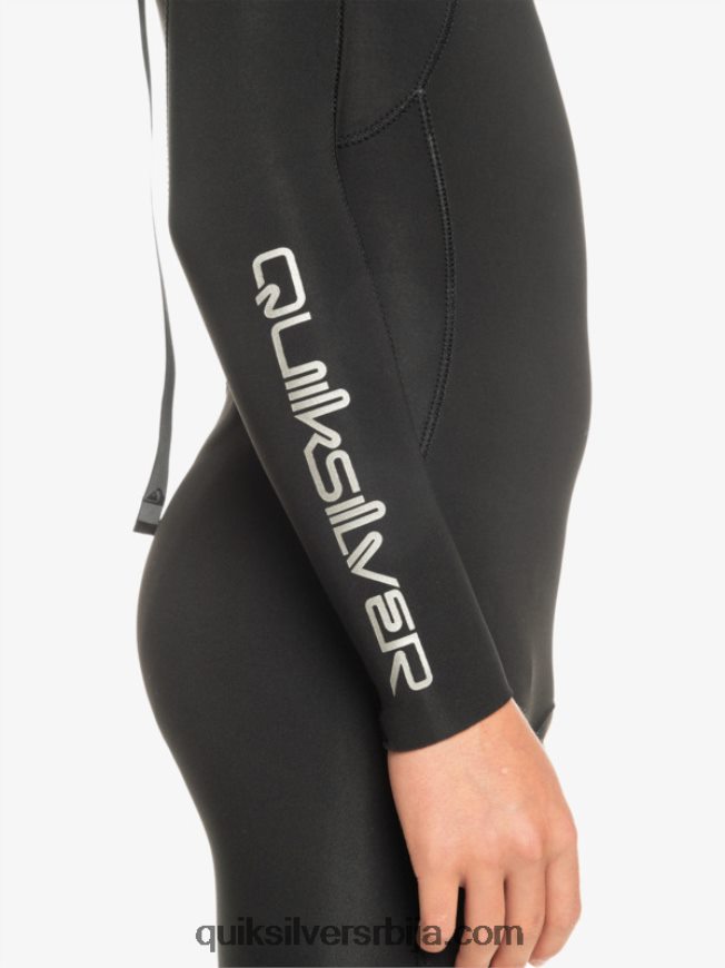 децаци Quiksilver 8-16 3/2мм за свакодневне сесије мокро одело са патент затварачем црн Z824VN2224