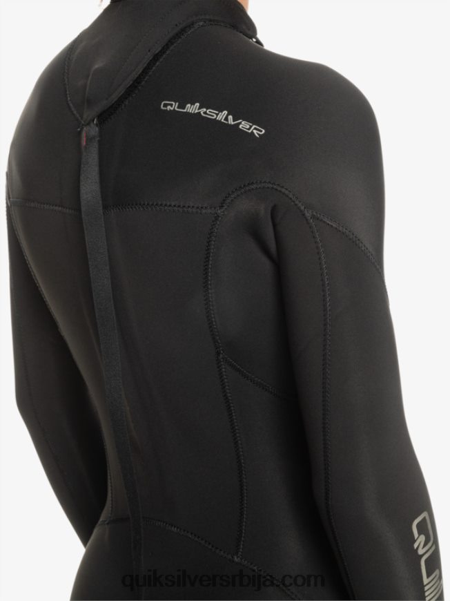 децаци Quiksilver 8-16 3/2мм за свакодневне сесије мокро одело са патент затварачем црн Z824VN2224