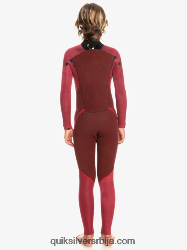 децаци Quiksilver 8-16 3/2мм за свакодневне сесије мокро одело са патент затварачем црн Z824VN2224