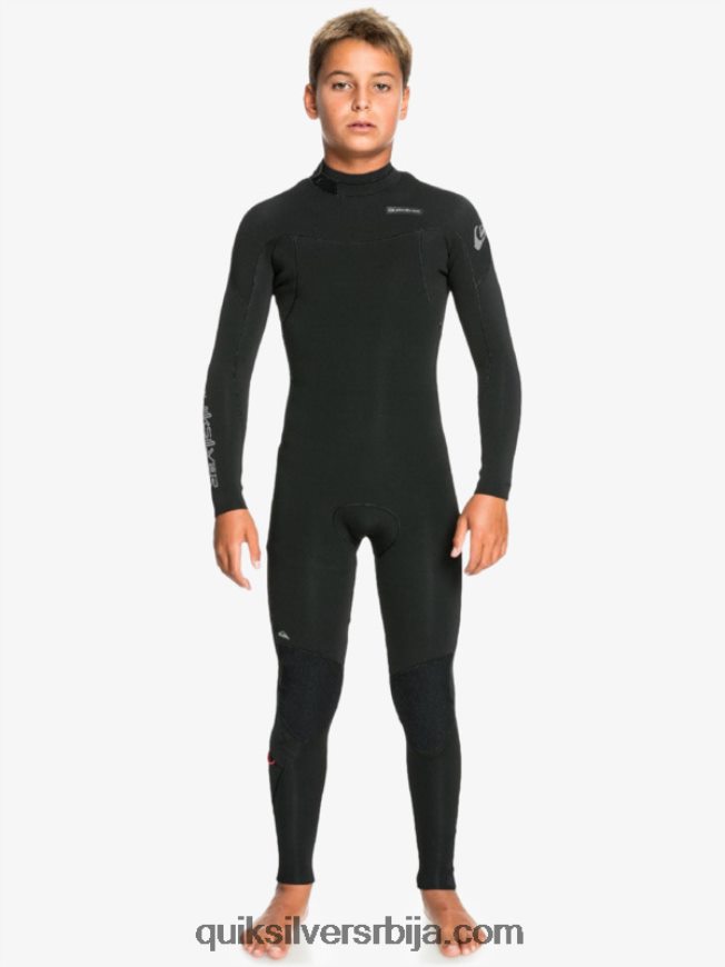 децаци Quiksilver 8-16 4/3 свакодневних сесија одело са патент затварачем црн Z824VN2225