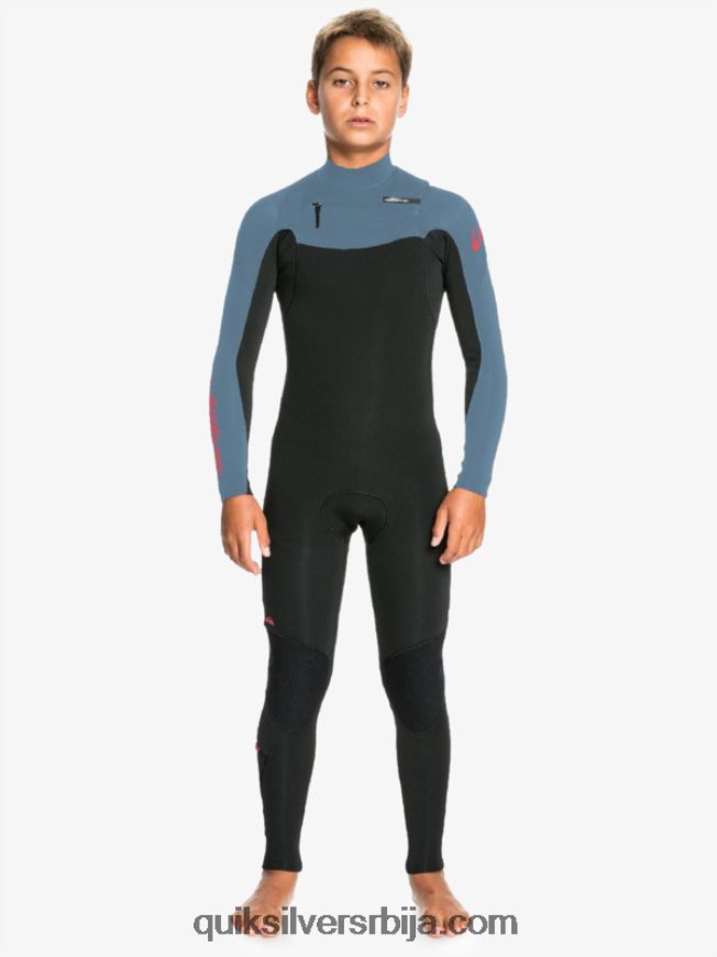 децаци Quiksilver 8-16 4/3 свакодневних сесија одело са патент затварачем црна/провинцијално плава Z824VN2226