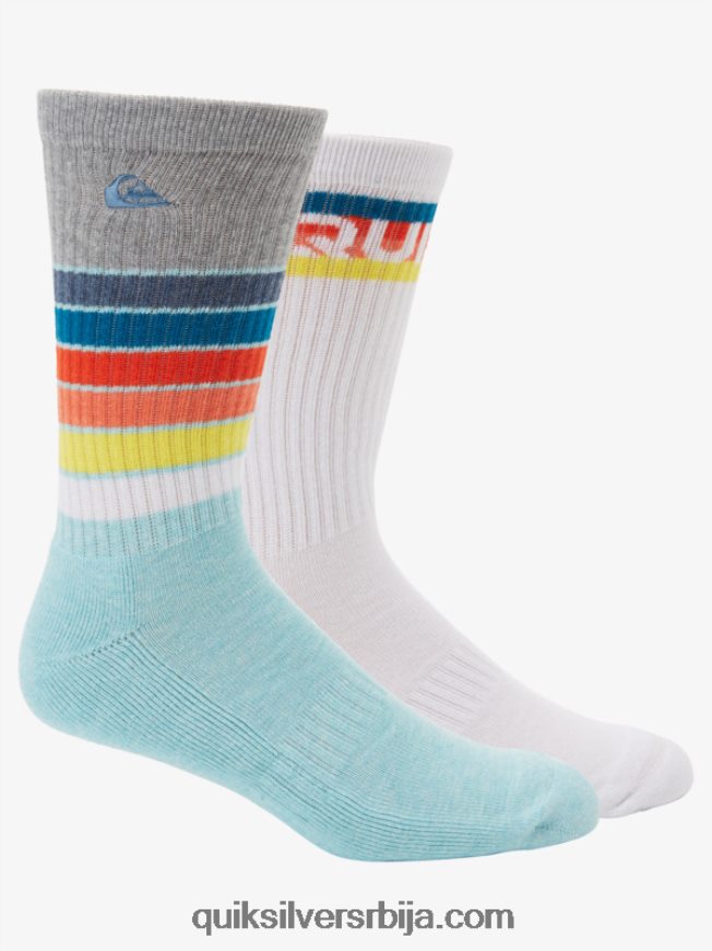 мушкарци Quiksilver 2 паковања чарапа за свакодневну употребу светло плава Z824VN1092
