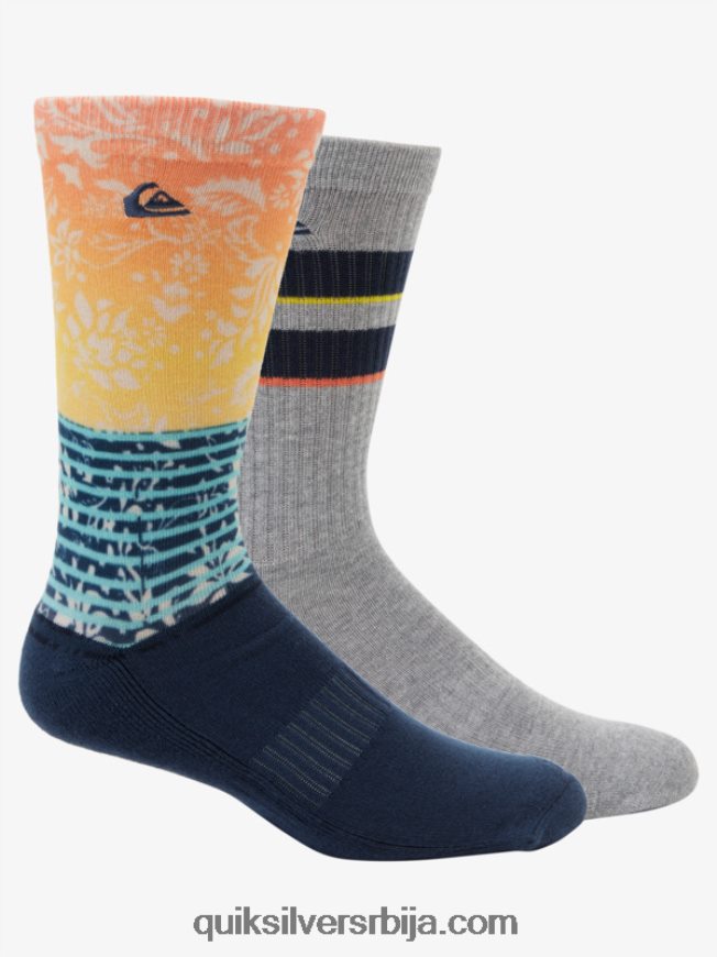 мушкарци Quiksilver 2 паковања жакард чарапа морнарица Z824VN1142