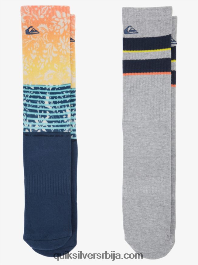 мушкарци Quiksilver 2 паковања жакард чарапа морнарица Z824VN1142