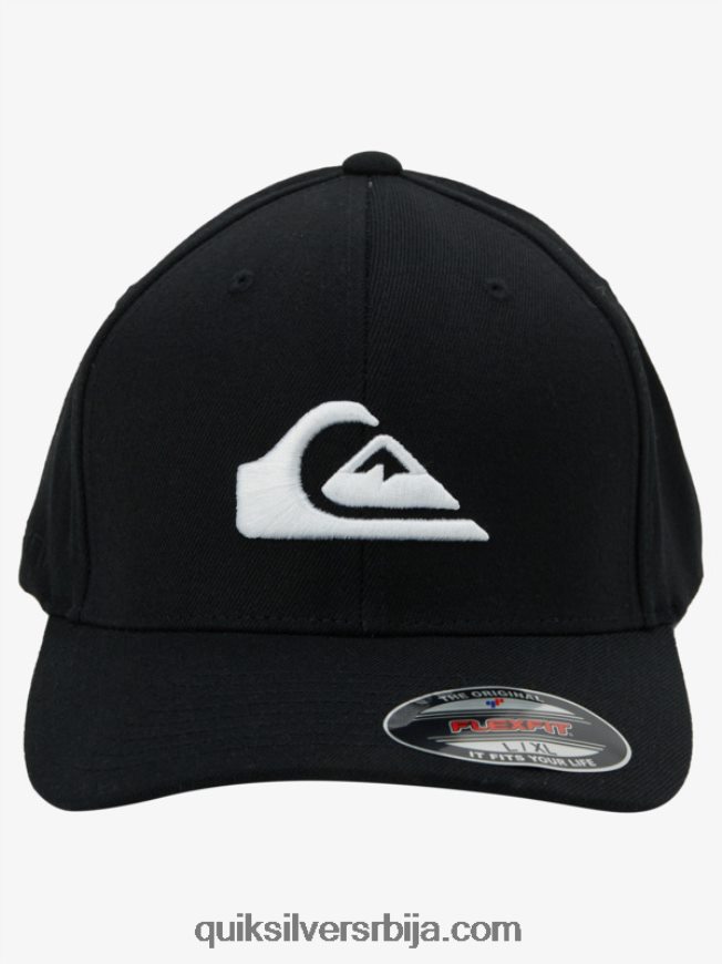 мушкарци Quiksilver планински и таласни флекфит шешир црно бели Z824VN1435