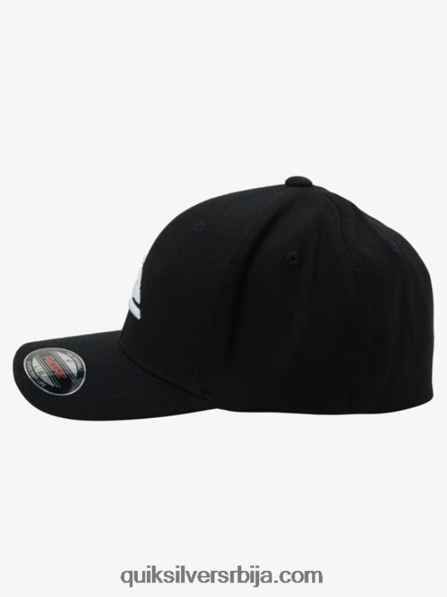 мушкарци Quiksilver планински и таласни флекфит шешир црно бели Z824VN1435
