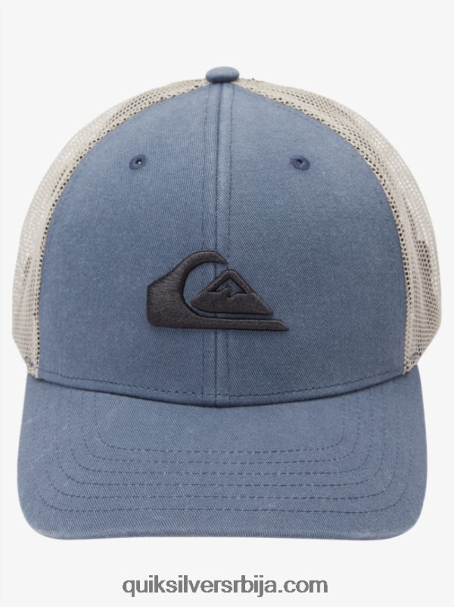 мушкарци Quiksilver земаљски шешир за камионџије тамни шкриљевац Z824VN602
