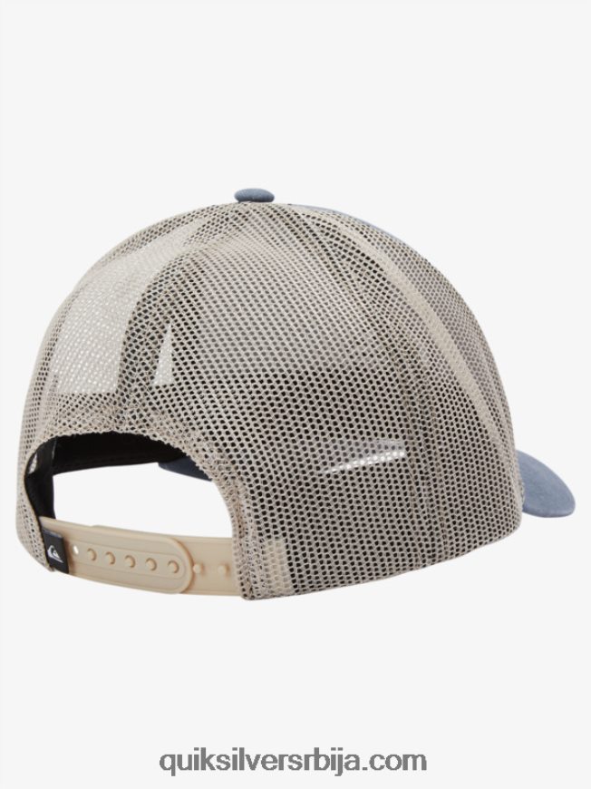мушкарци Quiksilver земаљски шешир за камионџије тамни шкриљевац Z824VN602